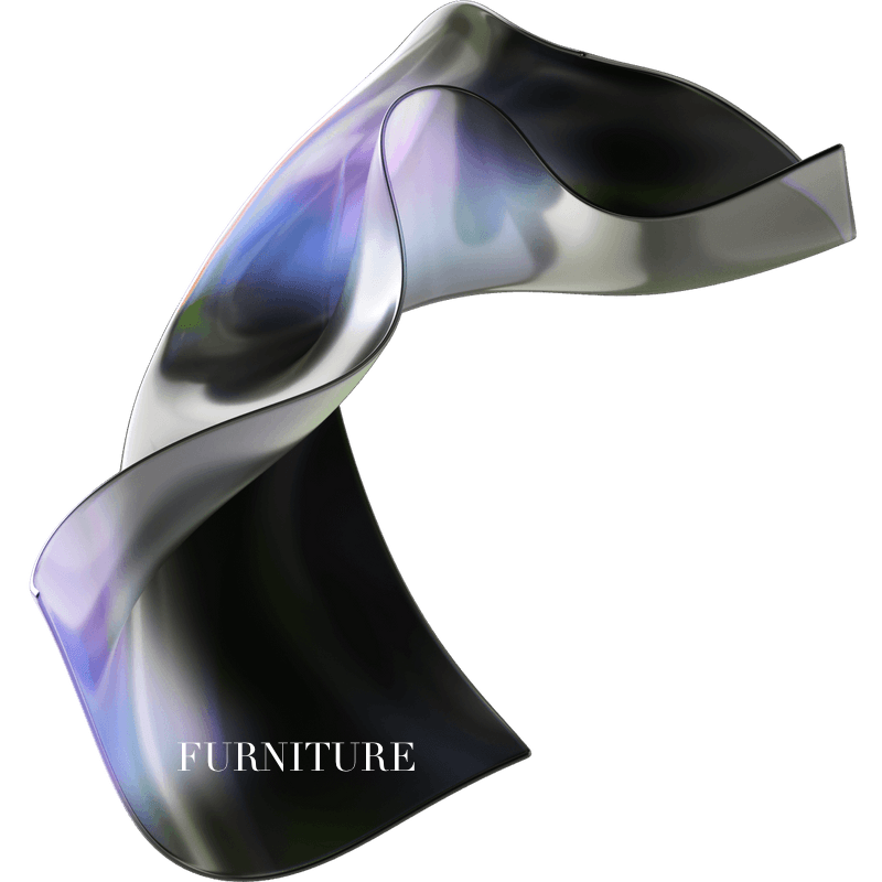 glass 3d abstract shape