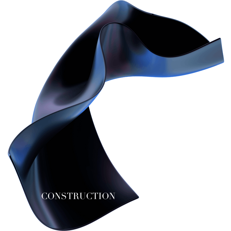 glass 3d abstract shape